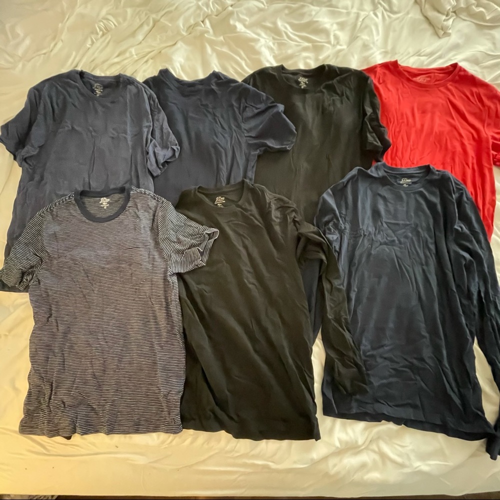 J CREW Mens Medium Tall Shirt Lot